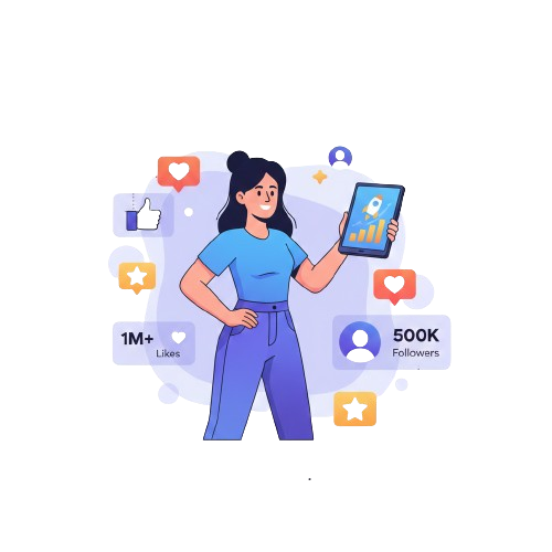 Shocked woman holding smartphone with floating social media icons around her and text promoting smmAdx, India’s cheapest and fastest SMM panel offering services from ₹0.01/K, 24/7 support, API ready.